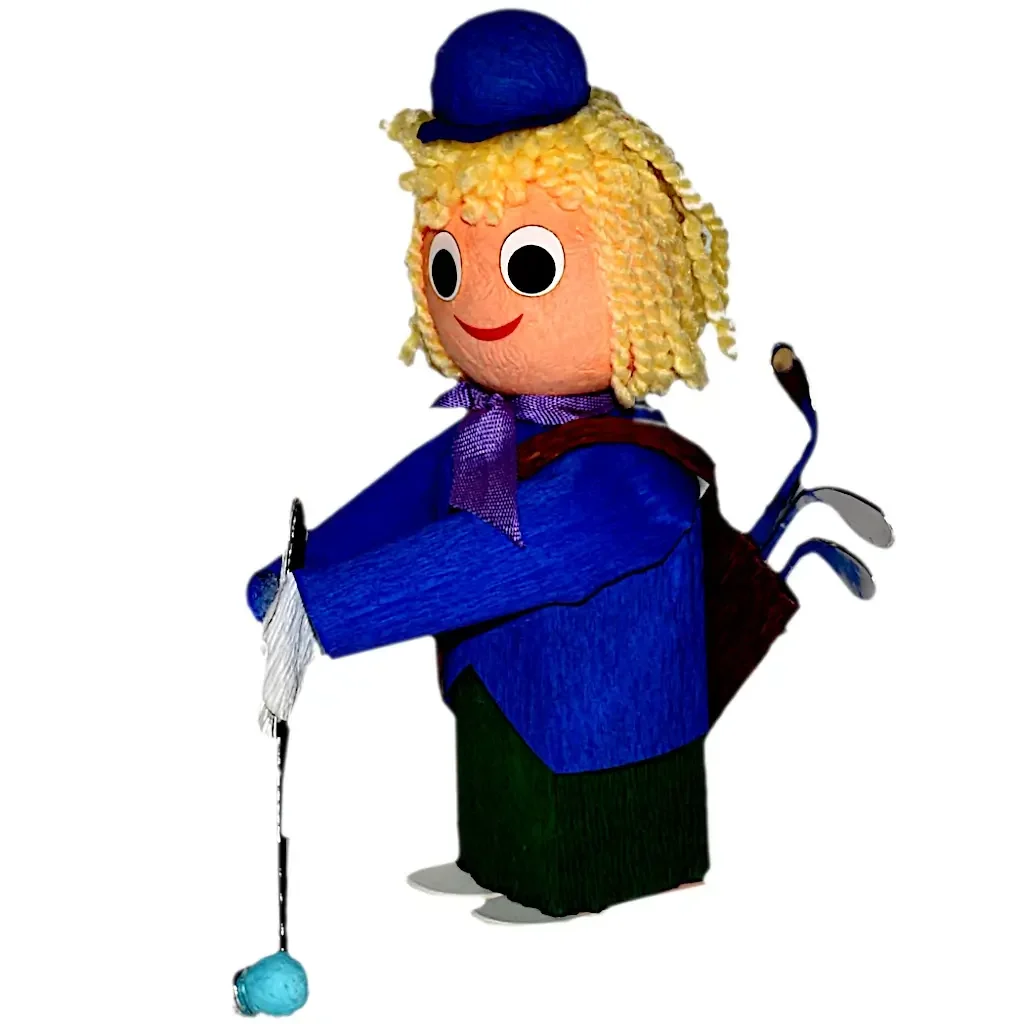 Golfer chocolate Box, one Truffle